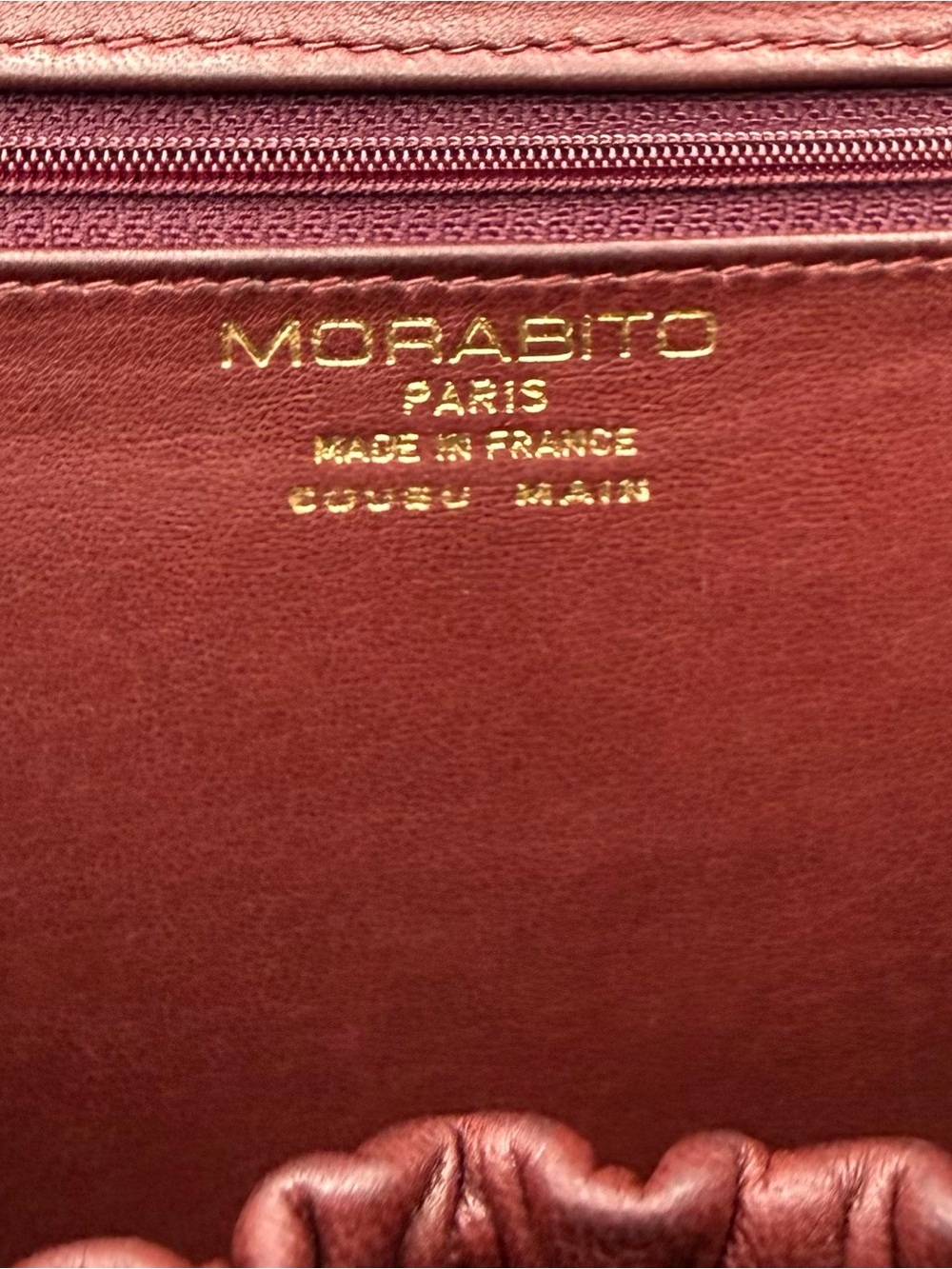 🐊MORABITO COUSU MAIN 1905 PARIS • TRAVIATA in Bordeaux CROCODILE Made in FRANCE - Picture 13 of 16
